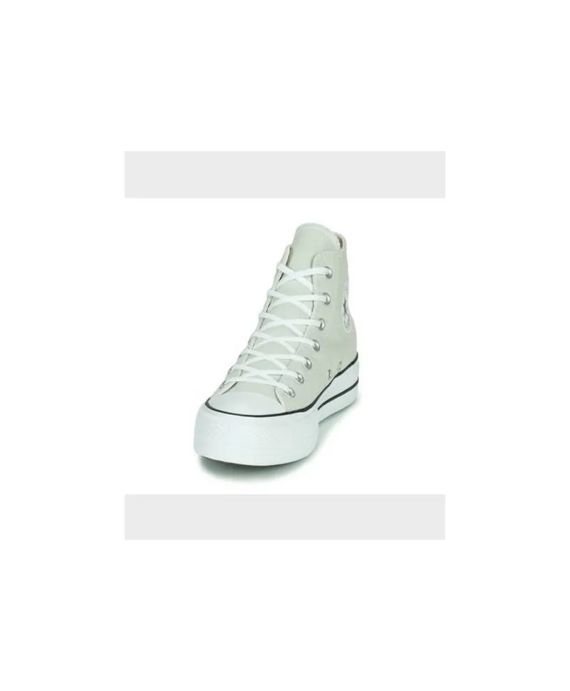 Zapatillas Botines CONVERSE Plataforma All Star Gris Chica Mujer